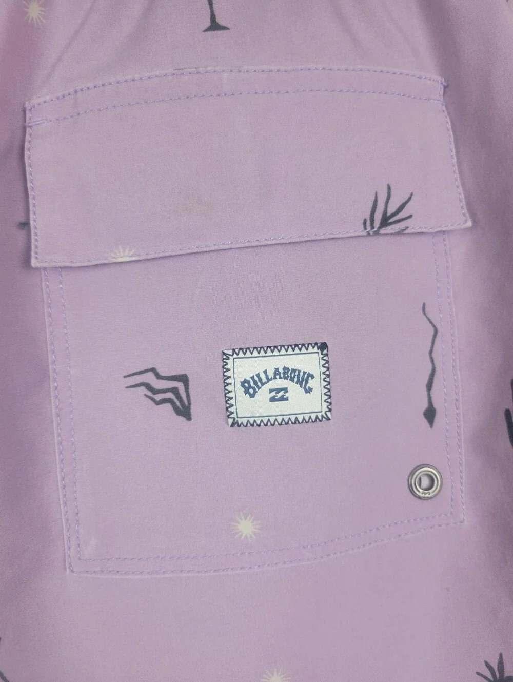 Billabong Sundays Layback Purple Swim Truncks Volleyball Boardshorts Size Sm
